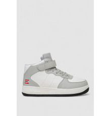 Кроссовки мужские зимние на меху, цвет бело-серый, 248RCX630