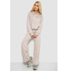 Спортивний костюм жіночий, колір світло-бежевий, 241R2001-11