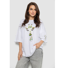 Футболка жіноча з принтом, колір білий, 244R2012