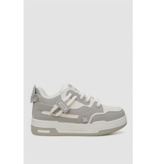 Кроссовки мужские демисезонные, цвет бело-серый, 243RHK70 Кроссовки мужские демисезонные, цвет бело-серый, 243RHK70