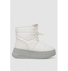 Ботинки зимние женские на меху, цвет бело-серый, 248RAM017