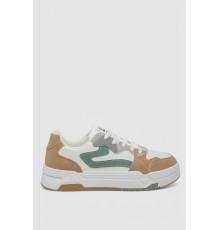 Кроссовки мужские демисезонные, цвет бело-зеленый, 243RHK109