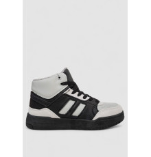 Кросівки жіночі зимові на хутрі, колір чорно-сірий, 248RAD500-6