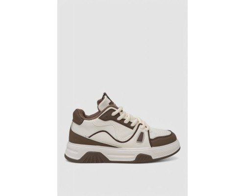 Кросівки чоловічі демісезонні, колір біло-коричневий, 243RHK90