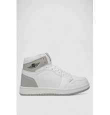 Кросівки жіночі зимові на хутрі, колір біло-сірий, 248RHB470-13