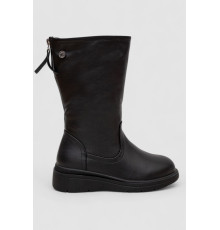 Чоботи жіночі зимові на хутрі, колір чорний, 243RY213
