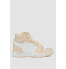 Кросівки жіночі зимові на хутрі, колір біло-бежевий, 248RHB470