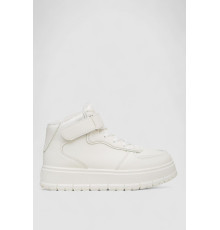 Кросівки жіночі зимові на хутрі, колір білий, 248RMB04