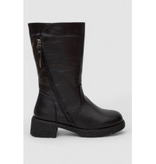 Сапоги женские зимние на меху, цвет черный, 243RY208