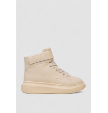 Кроссовки женские зимние на меху, цвет бежевый, 248RA2252