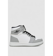 Кросівки жіночі зимові на хутрі, колір біло-сірий, 248RHB470-2