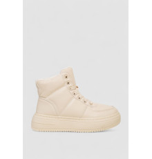 Ботинки женские зимние на меху, цвет бежевый, 248RTM170