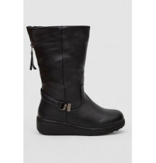 Сапоги женские зимние на меху, цвет черный, 243RY205