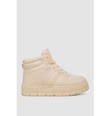 Кросівки жіночі зимові на хутрі, колір бежевий, 248RMB17 Кросівки жіночі зимові на хутрі, колір бежевий, 248RMB17