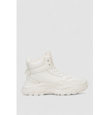 Кросівки жіночі зимові на хутрі, колір білий, 248RDM11