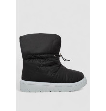 Дутики жіночі зимові на хутрі, колір чорно-сірий, 248RFM300