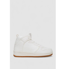 Кроссовки мужские зимние на меху, цвет бело-бежевый, 248RCX698