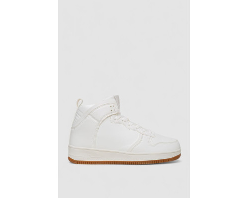 Кросівки чоловічі зимові на хутрі, колір біло-бежевий, 248RCX698