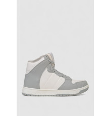 Кроссовки женские зимние на меху, цвет бело-серый, 248RH1060