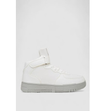 Кроссовки мужские зимние на меху, цвет бело-серый, 248RCX620