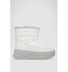 Дутики женские зимние на меху, цвет бело-серый, 248RAM018