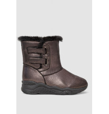 Угги женские с искусственным мехом внутри, цвет коричневый, 131R7413