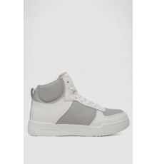 Кроссовки женские зимние на меху, цвет серо-белый, 248RAD300 Кроссовки женские зимние на меху, цвет серо-белый, 248RAD300