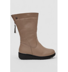 Сапоги женские зимние на меху, цвет бежевый, 243RY200
