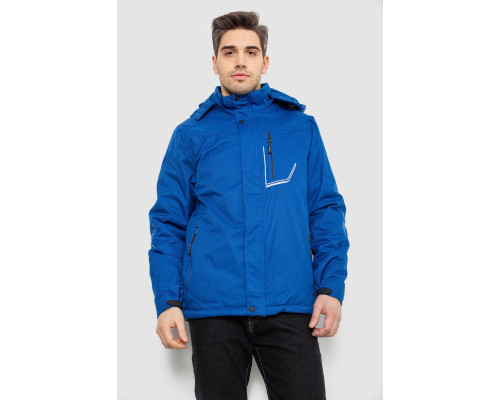 Куртка мужская демисезонная с капюшоном, цвет электрик, 244RZ-2521