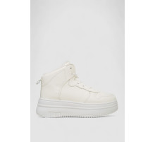 Кросівки жіночі зимові на хутрі, колір білий, 248RAM01