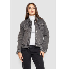 Джинсовая куртка женская, цвет серый, 129RA229