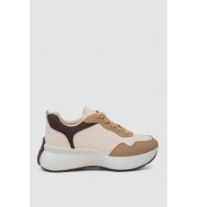 Кросівки жіночі, колір бежево-коричневий, 248RXM60