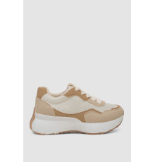 Кросівки жіночі, колір бежево-коричневий, 248RXM100