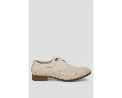Туфлі чоловічі з перфорацією, колір бежевий, 2RC1592