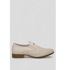 Туфли мужские с перфорацией, цвет бежевый, 243RC1591