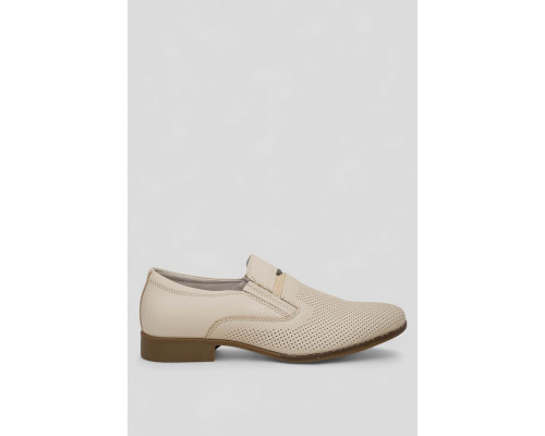 Туфлі чоловічі з перфорацією, колір бежевий, 243RC1591