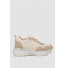 Кросівки жіночі, колір біло-бежевий, 248RXM60 Кросівки жіночі, колір біло-бежевий, 248RXM60