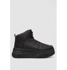 Кроссовки женские зимние на меху, цвет черный, 248RAM01