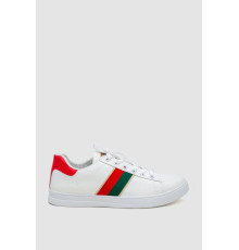 Кеды мужские, цвет бело-красный, 248R144