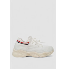 Кроссовки женские текстильные, цвет белый, 244R382K