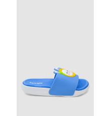 Шлепанцы детские девочек, цвет голубой, 3R9003D-15
