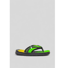 В'єтнамки дитячі, колір чорно-салатовий, 243R9037B-18