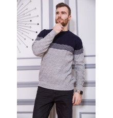 Светр чоловічий, колір синьо-сірий, 161R677