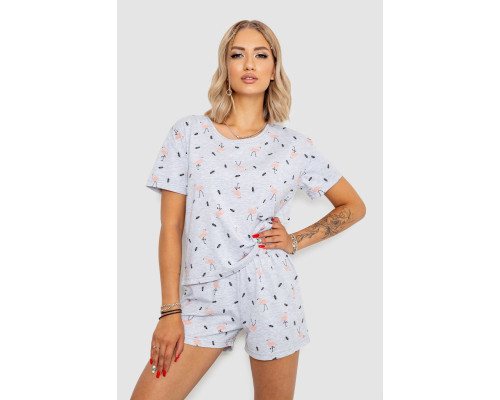 Пижама женская, цвет серый, 102R370