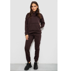Спортивный костюм женский на флисе, цвет шоколадный, 257R85