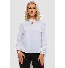 Блуза однотонная, цвет белый, 230R232-1