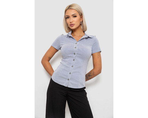 Сорочка класична в смужку, колір сіро-білий, 230R668