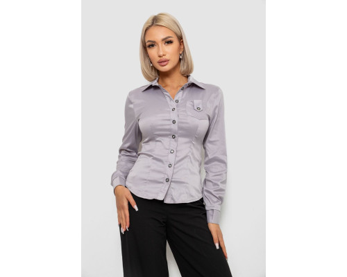 Сорочка класична в смужку, колір сірий, 230R644-2