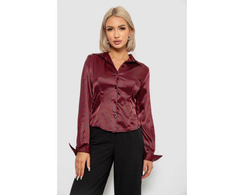 Сорочка класична в смужку, колір чорно-червоний, 230R64