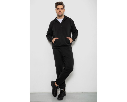 Спортивный костюм мужской на флисе., цвет черный, 238R030